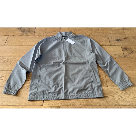 Southern Tide Mens Shoreline Perf Pullover XL Frost Grey 9825 Quarter Zip (382)